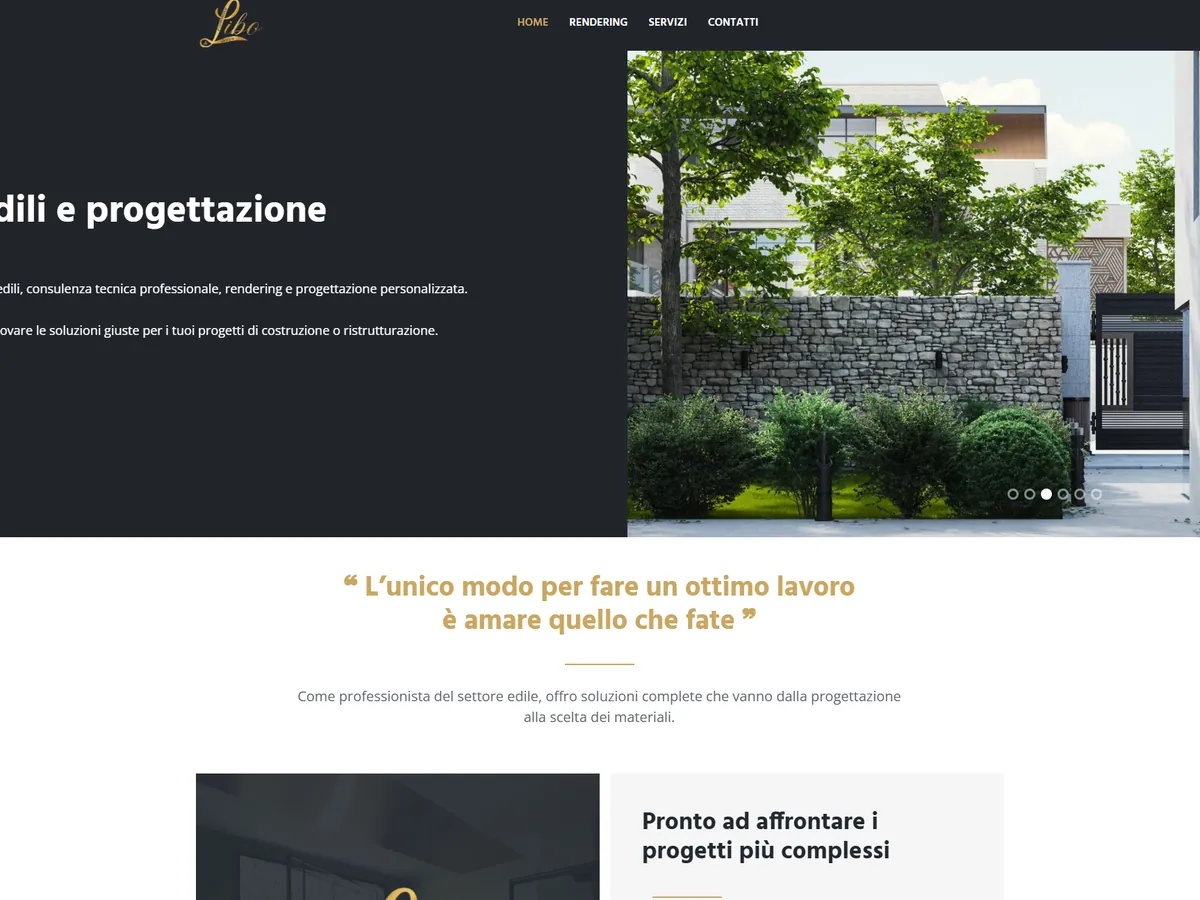 Sito web realizzato da Nova Studio per Liborio Design (Arredo design)